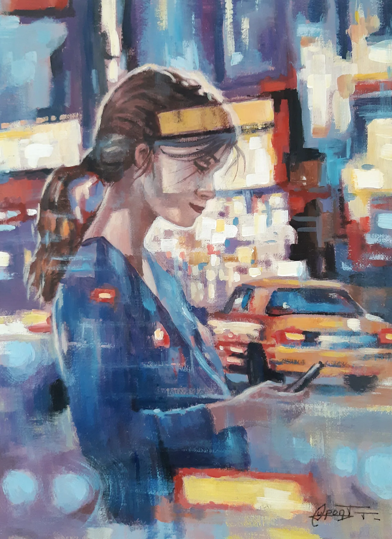 RT17, peinture acrylique contemporaine, portrait urbain vendu peint par Thierry Dupont en Loire-Atlantique